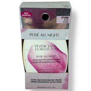 Physicians Formula Rose All Night Restorative Cream PF10990 1.6oz New Shelf Pull